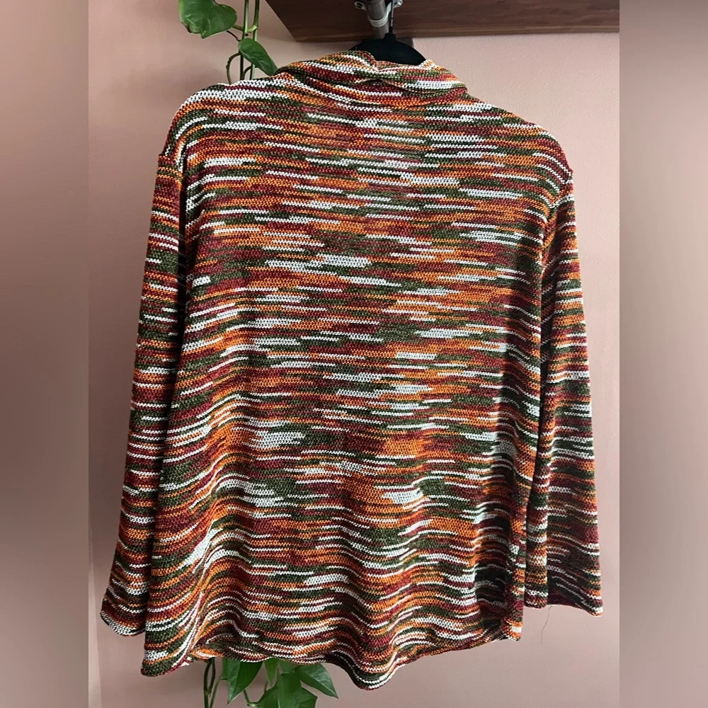 Ruby Rd. Multicolor Striped Knit Pullover Sweater - Picture 4 of 4